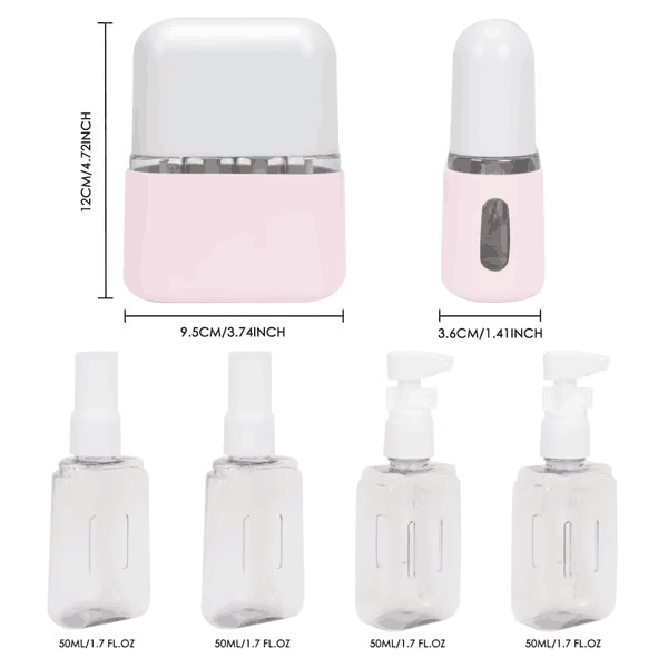 🎉 🌈Mini Shampoo Dispenser Portable Travel Bottle Set