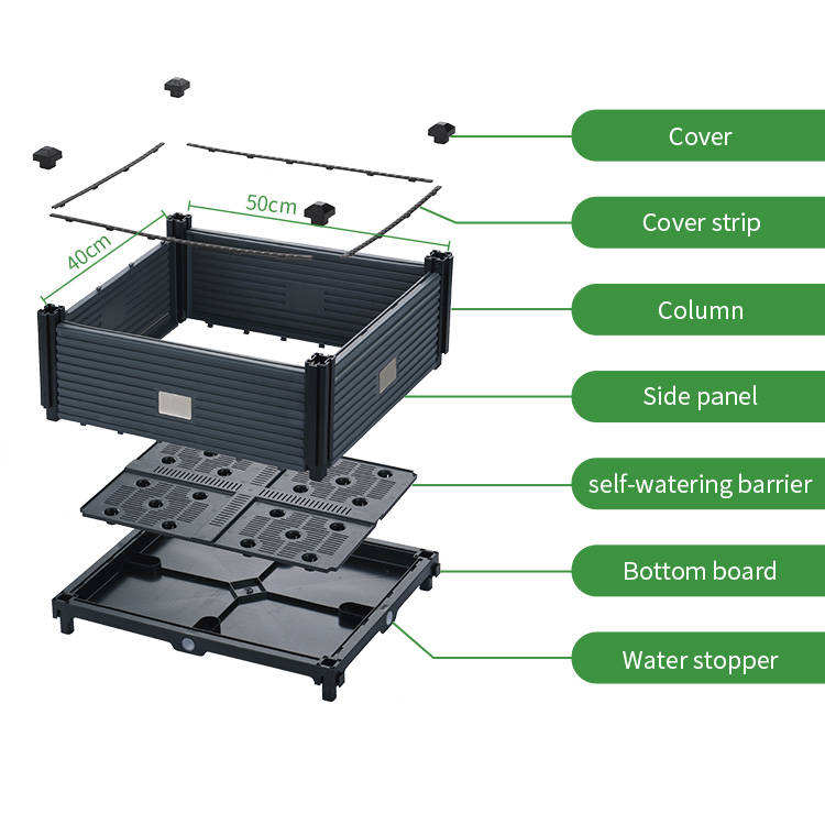 Raised Garden Bed with Legs Plant Box Outdoor Flower Box Elevate Planter Box
