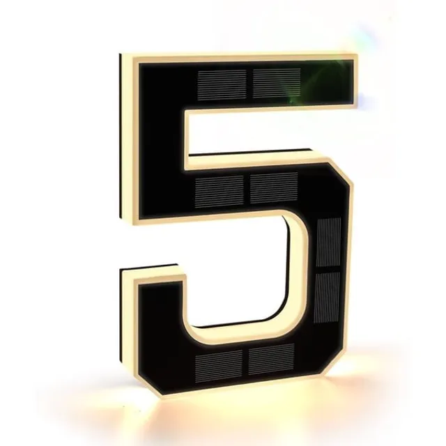 🔥Solar Lighted House Numbers for Outside