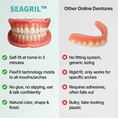 🦷 Ends Today: 70% OFF! SEAGRIL™ Custom-Fit Full Functional DenturesMake you more confident-Made in the USA & FDA-Certified