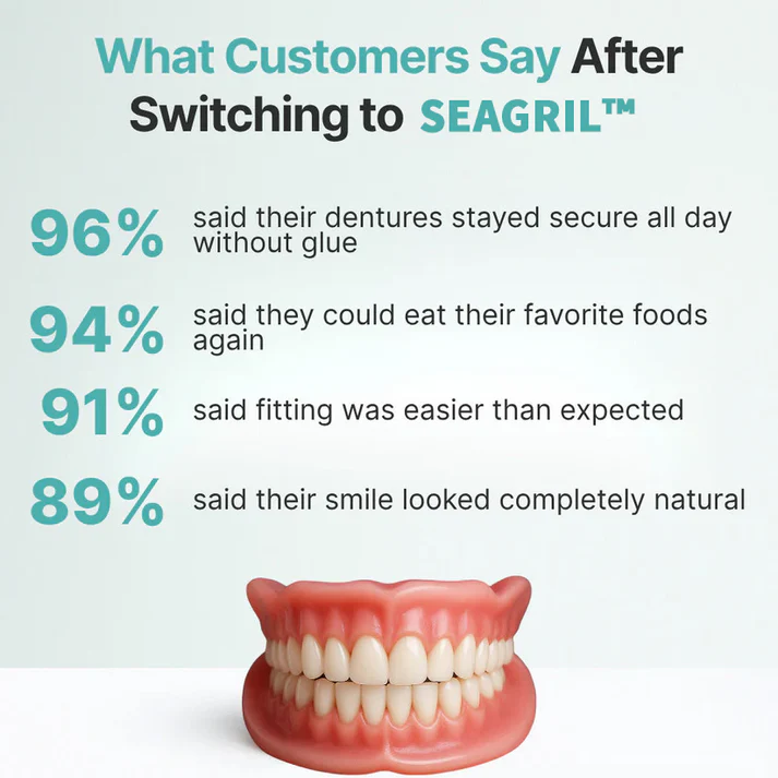 🦷 Ends Today: 70% OFF! SEAGRIL™ Custom-Fit Full Functional DenturesMake you more confident-Made in the USA & FDA-Certified