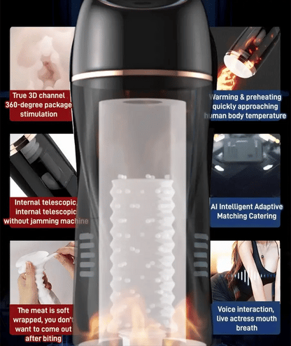[Discreet Delivery] Automatic Masturbator with Vacuum and Vibration Functions – 18+ Only
