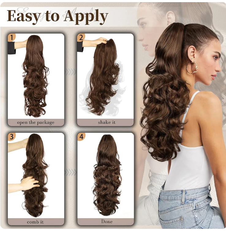 ✨Now 40% OFF ⚡4clip-in Big Wavy Ponytail Extension