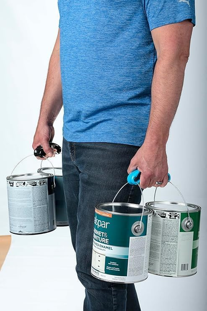 Plastic Bag Organizer and Holder for Easy Shopping - Gel Padding Bags Handle, Hands-Free Design for Groceries, Paint Can Carrier