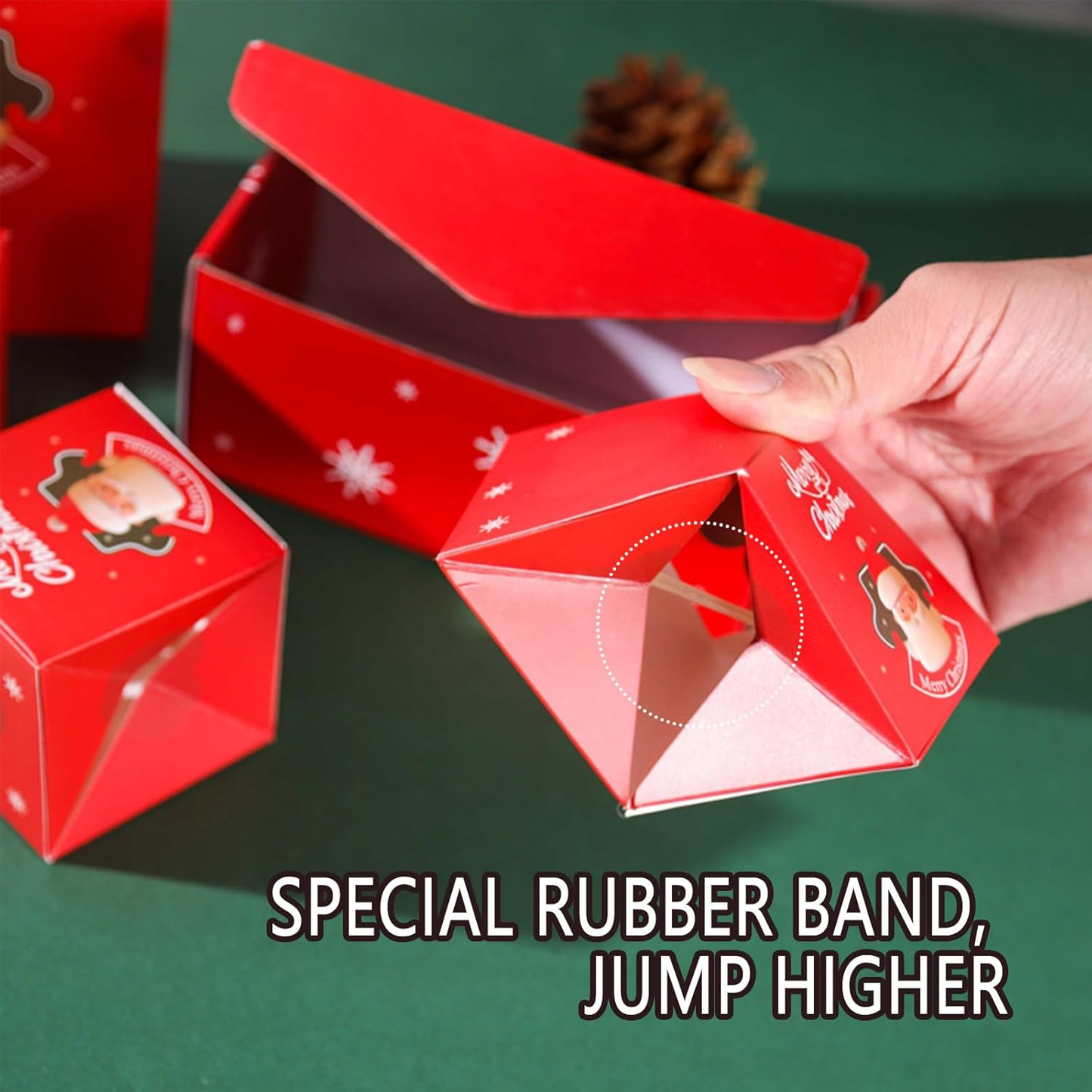 🎁Christmas Sale - Lowest Prices Online🎁 Surprise Gift Box Explosion for Money, Unique Folding Bouncing Red Envelope Gift Box with Confetti