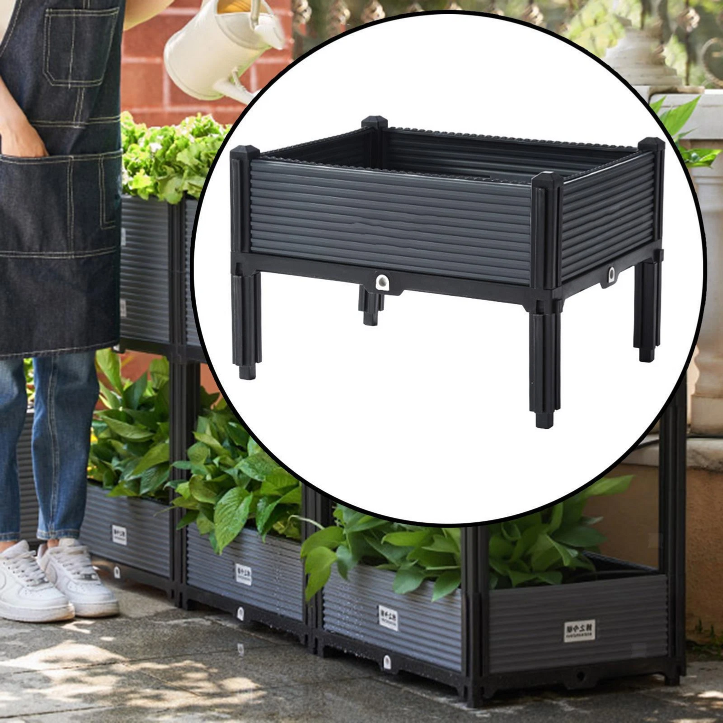 Raised Garden Bed with Legs Plant Box Outdoor Flower Box Elevate Planter Box