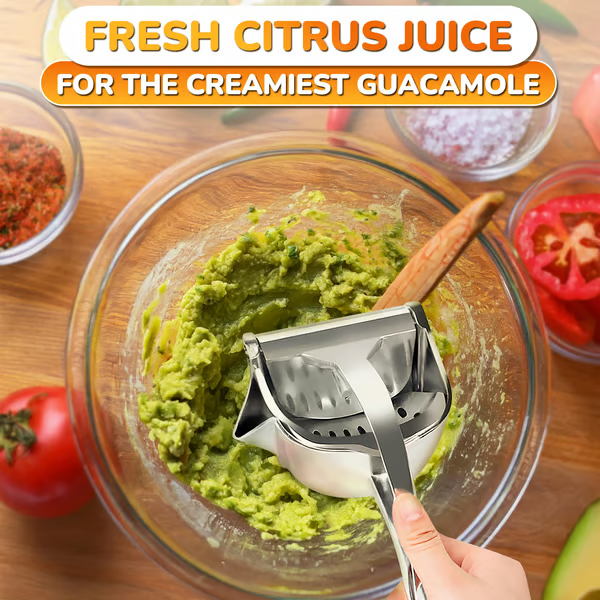 🍹Hand Juicer Squeezer - Aluminum Manual Press Juicer with Ergonomic Grip for Efficient Juice Extraction of Pomegranates Citrus & More, Durable Compact Easy to Use & Clean Manual Citrus Juicer.