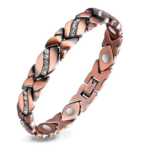 Diystar Copper Bracelets for Women. Pure Copper Magnetic Bracelet with 38oo Gauss Effective Magnets